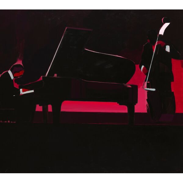 Black concert. Pianist — Marek Okrassa
