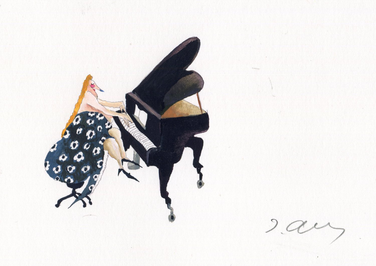 Pianistka – Jadwiga Okrassa